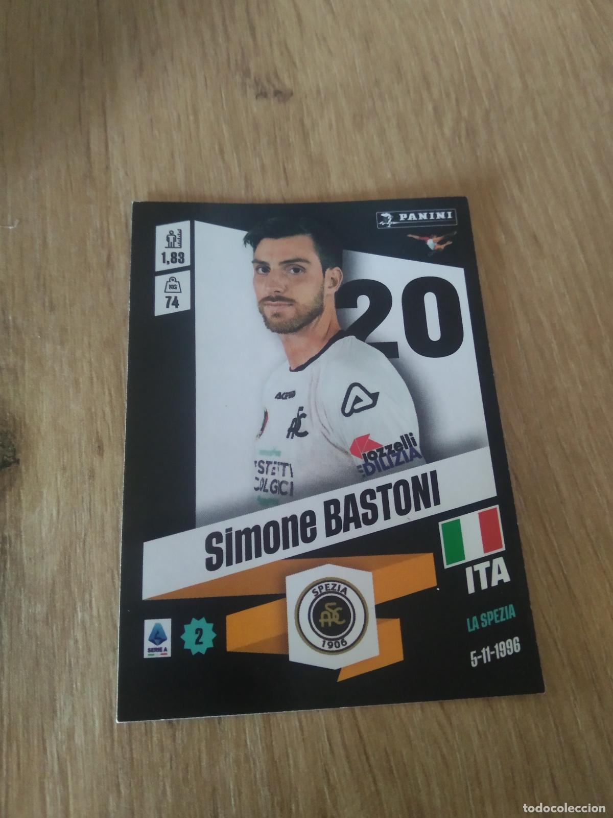 Fu&szlig;ball-Sticker: 477 SIMONE BASTONI SPEZIA CROMO FUTBOL PANINI LIGA ITALIA 22-23 CALCIATORI 2022-2023