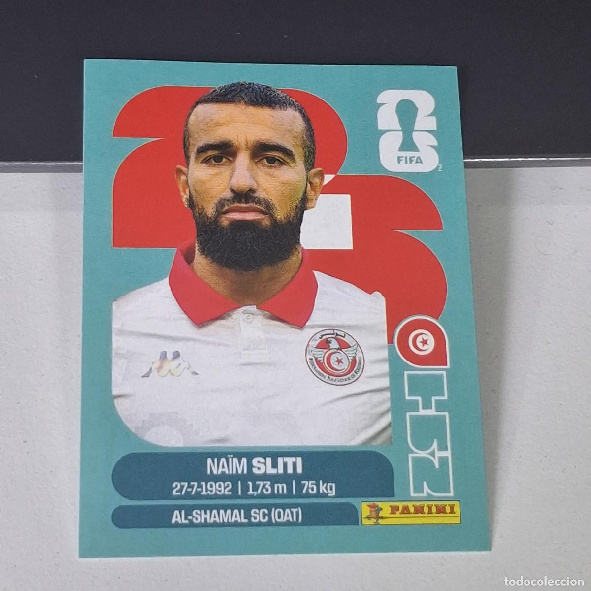 Fu&szlig;ball-Sticker: B28 TUN 20 TUN20 NAIM SLITI T&Uacute;NEZ TUNISIA MUNDIAL FIFA WORLD CUP 2026 STICKER PANINI