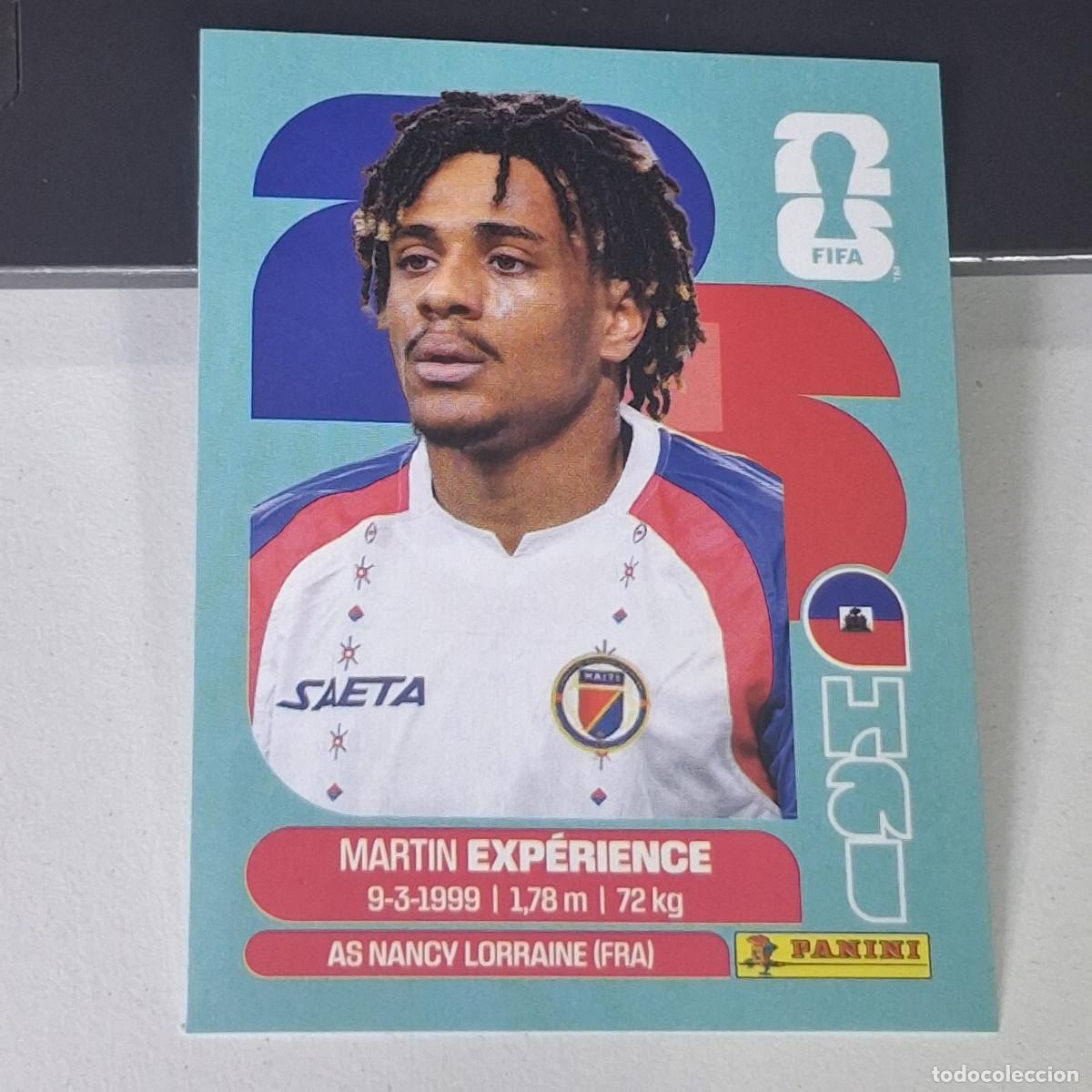 Football Stickers: B28 HAI4 MARTIN EXP&Eacute;RIENCE 4 HAITI HAI MUNDIAL FIFA WORLD CUP 2026 STICKER PANINI