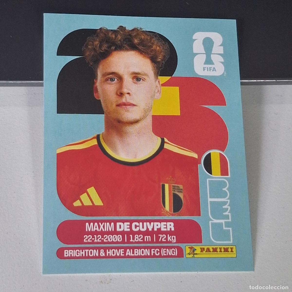 Cromos de F&uacute;tbol: B28 BEL7 MAXIM DE CUYPER 7 B&Eacute;LGICA BELGIUM BEL MUNDIAL FIFA WORLD CUP 2026 STICKER PANINI