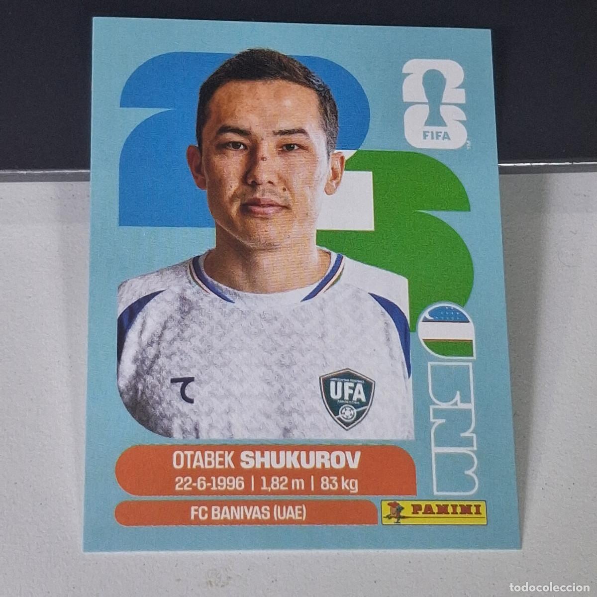 Figurine di Calcio: B28 UZB11 OTABEK SHUKUROV 11 UZBEKIST&Aacute;N UZB MUNDIAL FIFA WORLD CUP 2026 STICKER PANINI