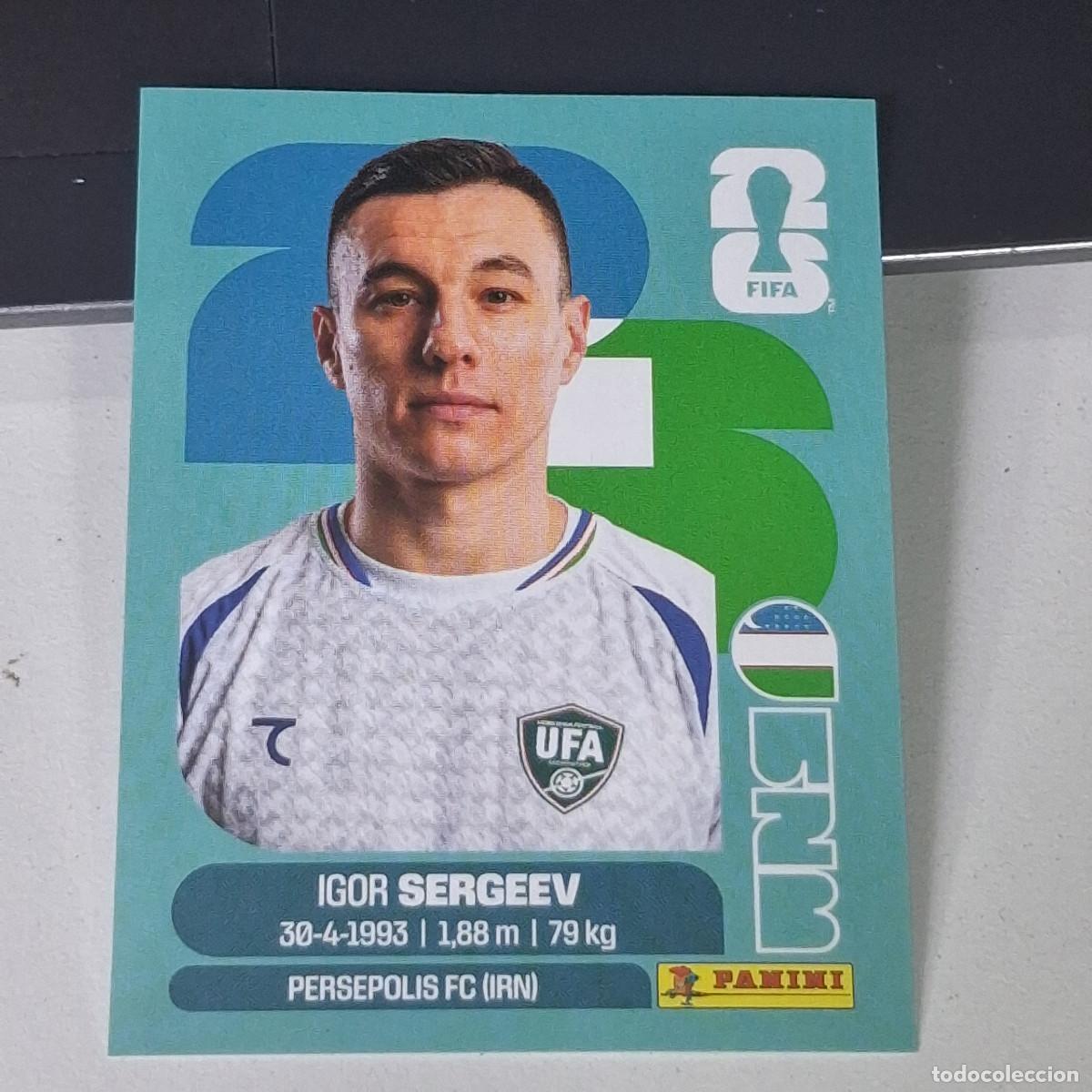Figurine di Calcio: B28 UZB19 IGOR SERGEEV 19 UZBEKIST&Aacute;N UZB MUNDIAL FIFA WORLD CUP 2026 STICKER PANINI