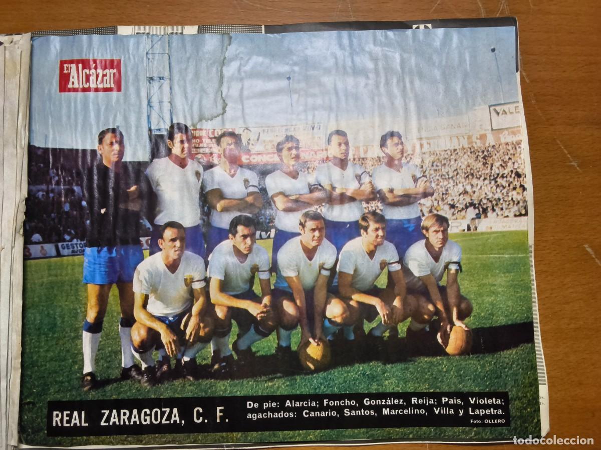 Figurine di Calcio: EL ALCAZAR 67-68 LAMINA Y CROMOS DEL ZARAGOZA