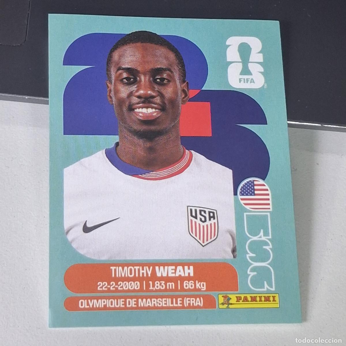 Figurine di Calcio: B28 USA12 TIMOTHY WEAH 12 ESTADOS UNIDOS USA MUNDIAL FIFA WORLD CUP 2026 STICKER PANINI