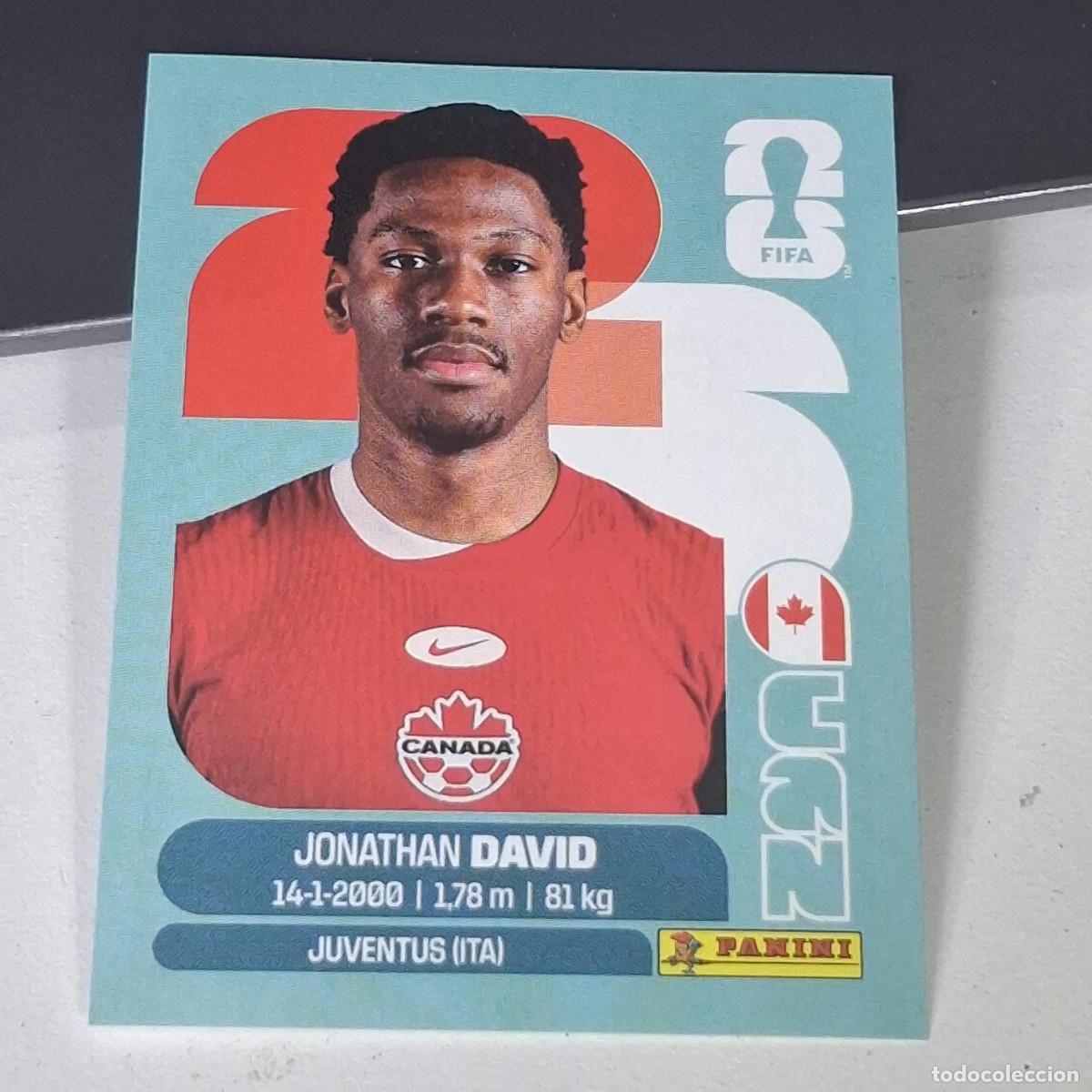 Cromos de F&uacute;tbol: B28 CAN20 JONATHAN DAVID 20 CANAD&Aacute; CAN MUNDIAL FIFA WORLD CUP 2026 STICKER PANINI
