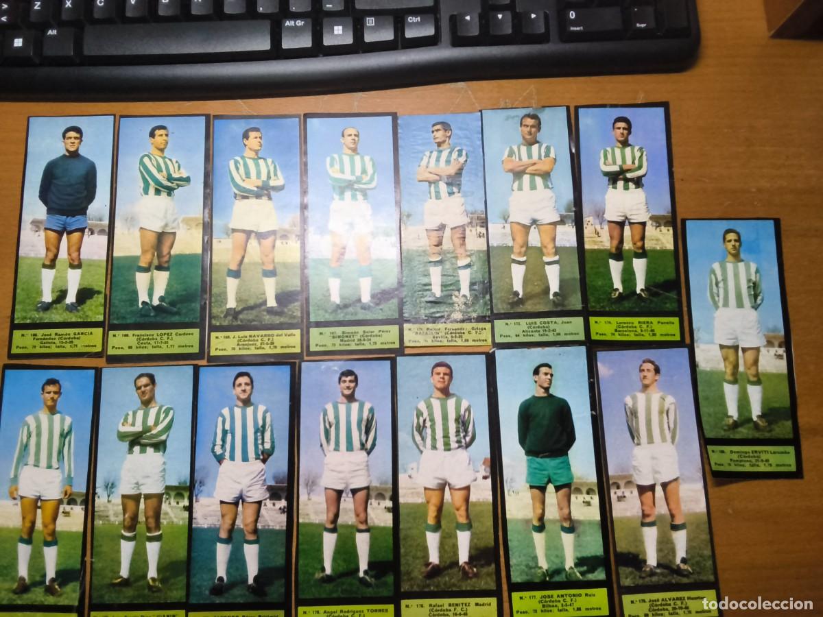 Cromos de F&uacute;tbol: EL ALCAZAR 67-68 CROMOS DEL CORDOBA COMPLETO