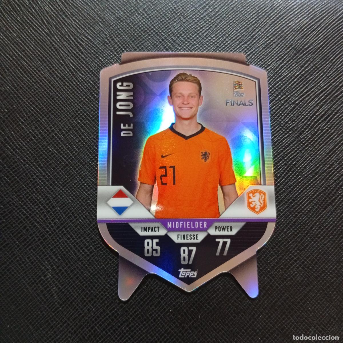 Cromos de F&uacute;tbol: DC 5 DE JONG HOLANDA TOPPS MATCH ATTAX ROAD TO FINALS UEFA NATIONS LEAGUE 2022 - A40 PG118