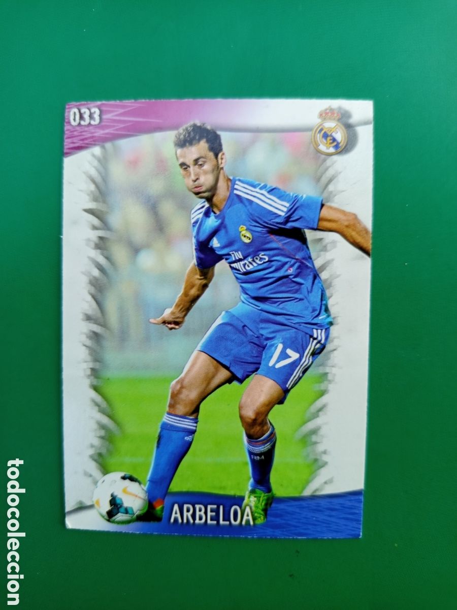 Cromos de F&uacute;tbol: ❇️ CROMO CARD ⚽ ARBELOA REAL MADRID 33 FICHAS LIGA QUIZ GAME 2014 13 14 2013 2014 MUNDICROMO ❇️