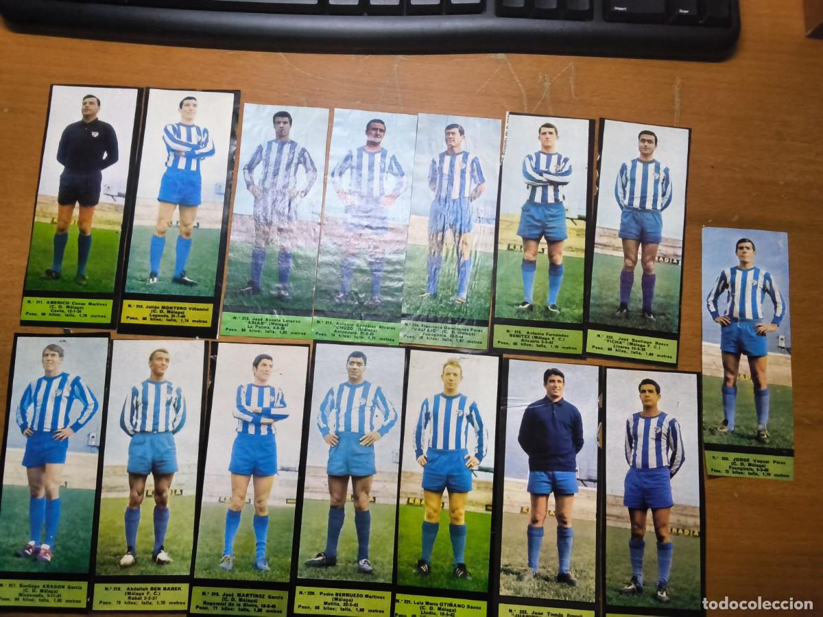 Cromos de F&uacute;tbol: EL ALCAZAR 67-68 CROMOS DEL MALAGA COMPLETO