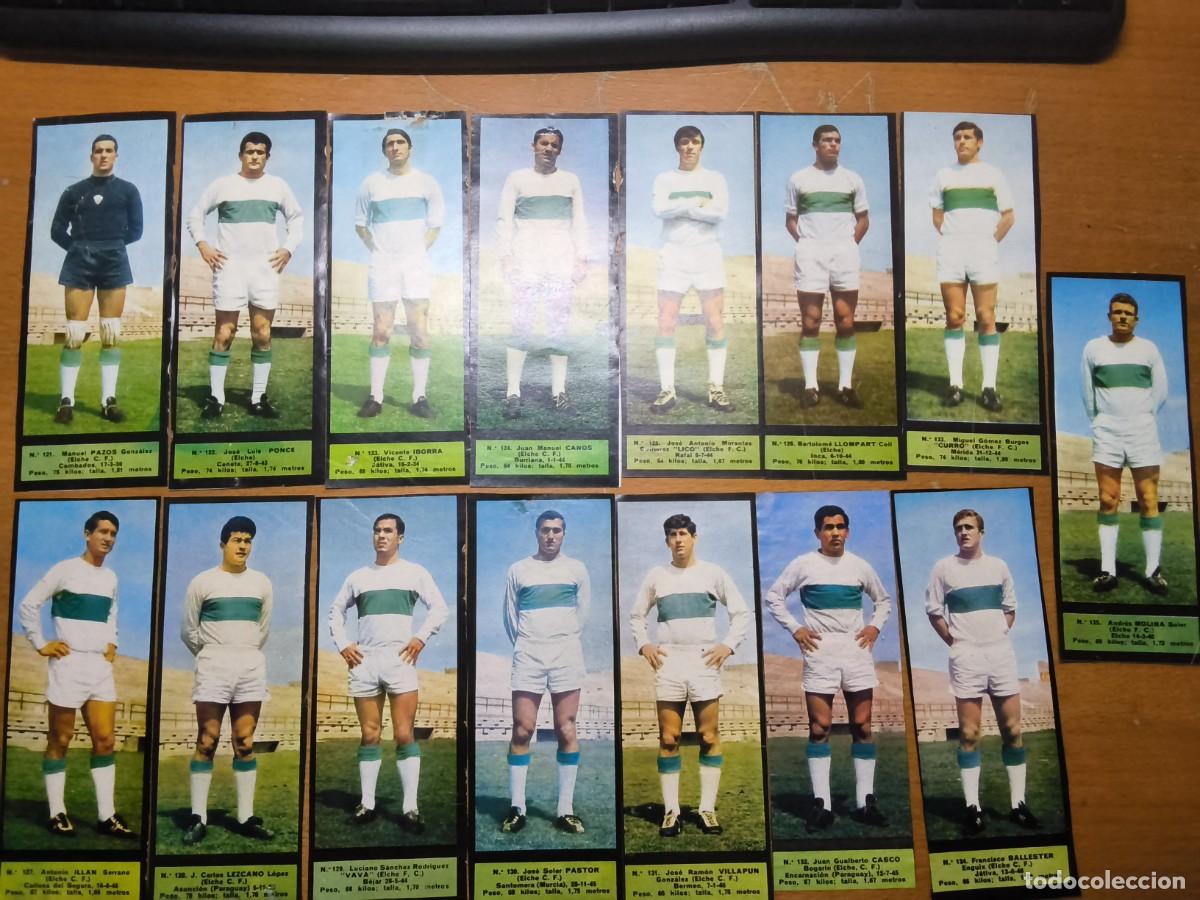 Cromos de F&uacute;tbol: EL ALCAZAR 67-68 CROMOS DEL ELCHE COMPLETO