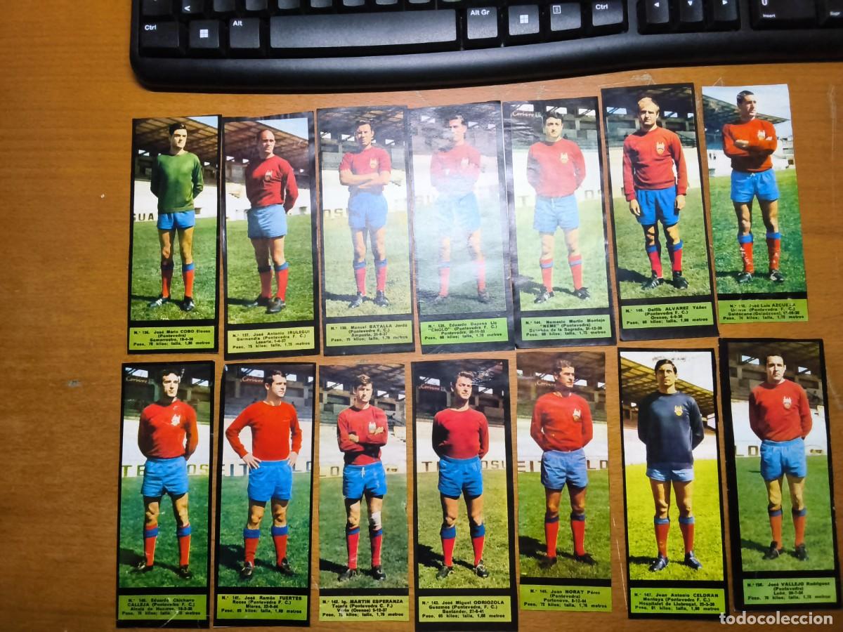 Figurine di Calcio: EL ALCAZAR 67-68 CROMOS DEL PONTEVEDRA COMPLETO
