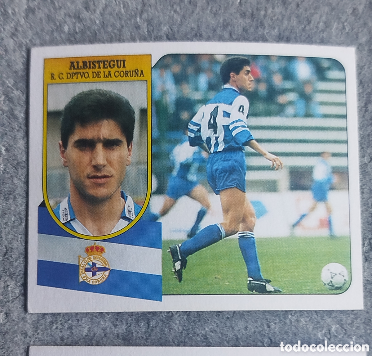 Football Stickers: ALBISTEGUI DEPORTIVO CORU&Ntilde;A LIGA 91 92 1991 1992 EDICIONES ESTE SIN PEGAR NUNCA PEGADO CARTON CROMO