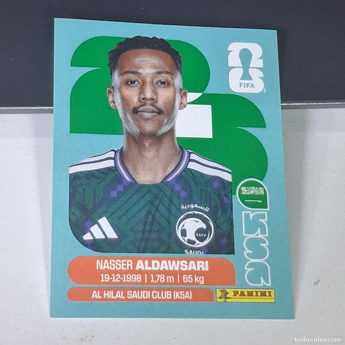 Cartes &agrave; collectionner de Football: B28 KSA12 NASSER ALDAWSARI 12 ARABIA SAUD&Iacute; KSA MUNDIAL FIFA WORLD CUP 2026 STICKER PANINI