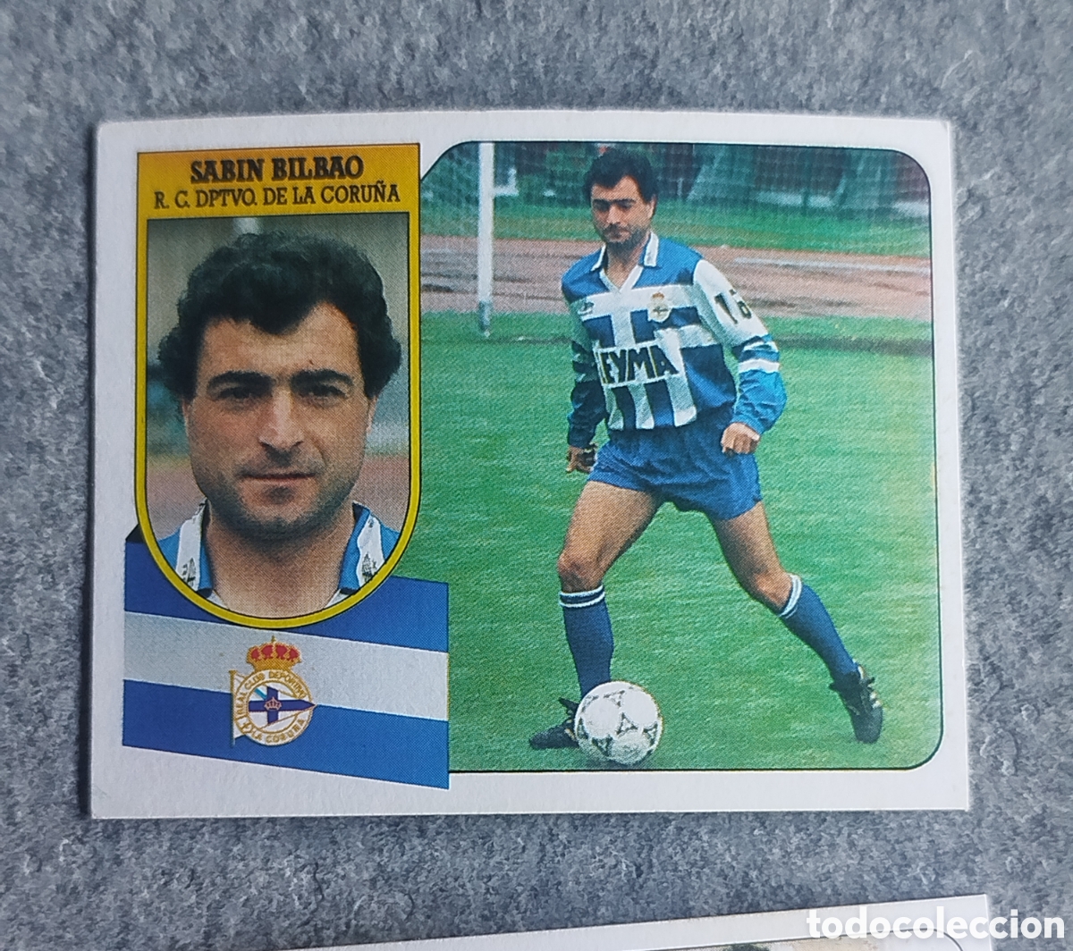 Football Stickers: SABIN BILBAO CORU&Ntilde;A LIGA 91 92 1991 1992 EDICIONES ESTE SIN PEGAR NUNCA PEGADO CARTON CROMO