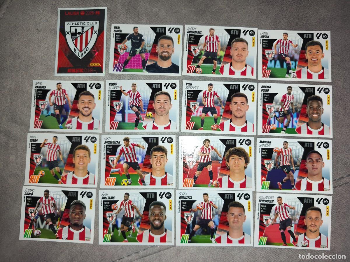 Cromos de Futebol: Lote de 16 cromos del Athletic Liga Este 2025-26
