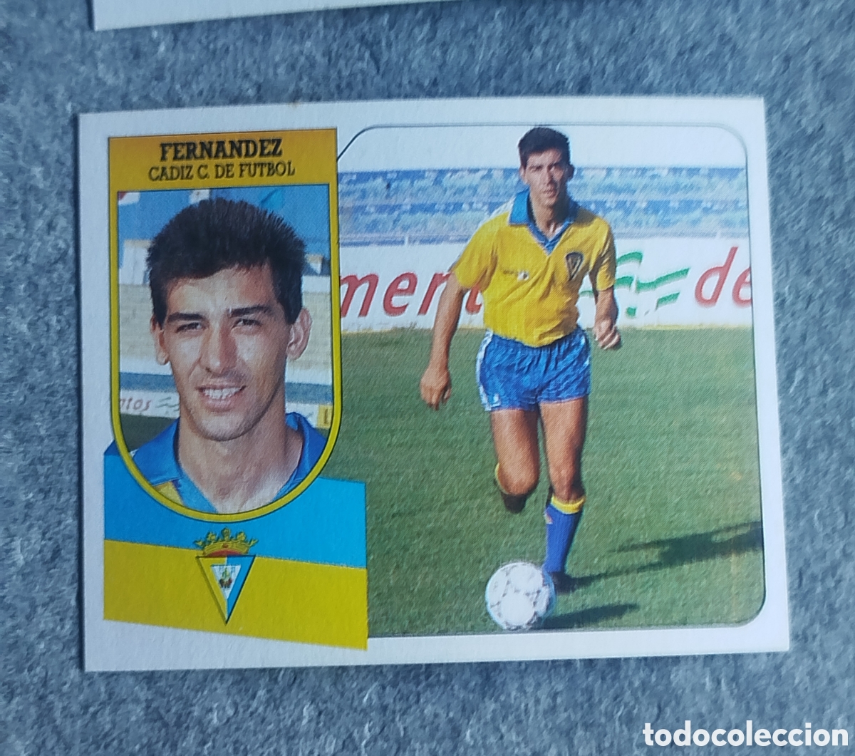 Football Stickers: FERN&Aacute;NDEZ C&Aacute;DIZ CLUB FUTBOL LIGA 91 92 1991 1992 EDICIONES ESTE SIN PEGAR NUNCA PEGADO CARTON CROMO