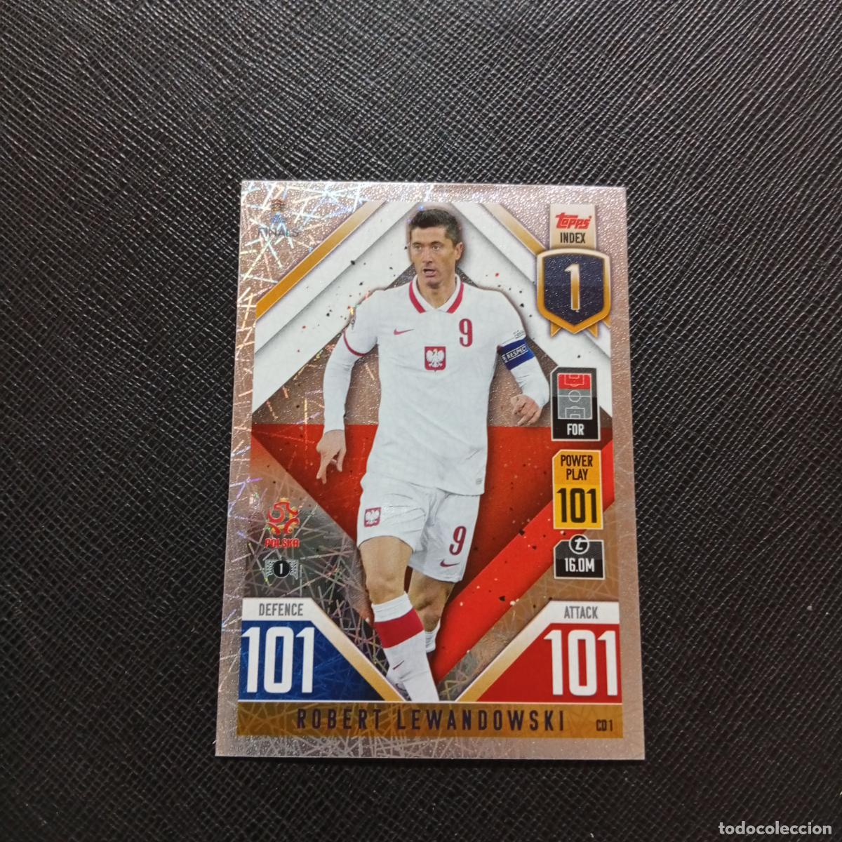 Football Stickers: LEWANDOWSKI POLONIA TOPPS MATCH ATTAX ROAD TO FINALS UEFA NATIONS LEAGUE 2022 - A185 PG10