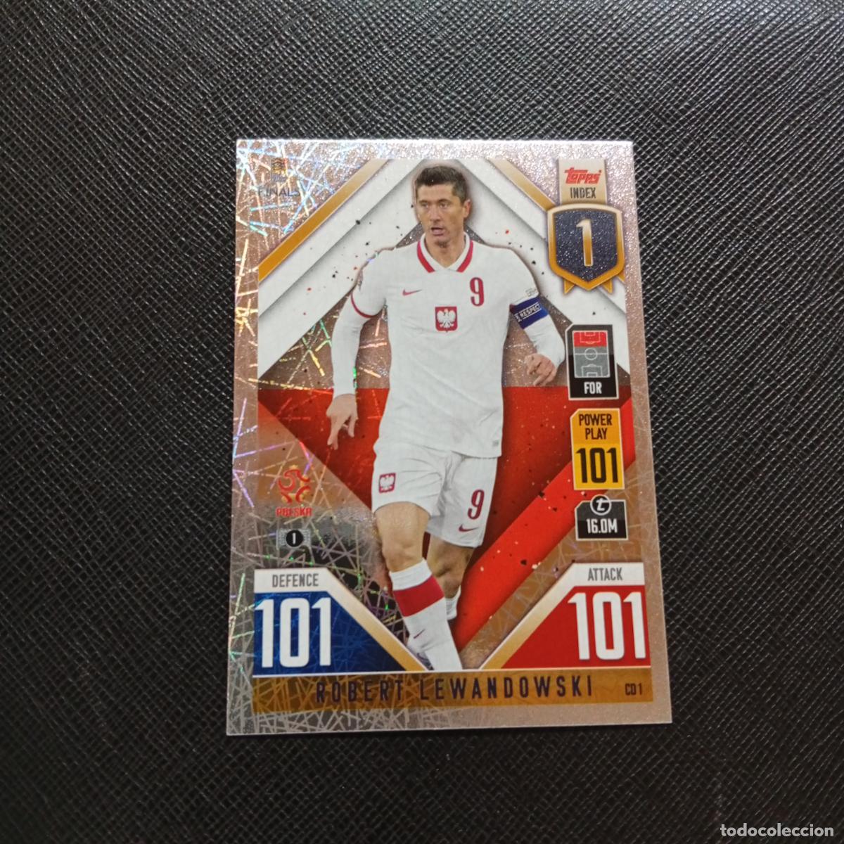 Football Stickers: LEWANDOWSKI POLONIA TOPPS MATCH ATTAX ROAD TO FINALS UEFA NATIONS LEAGUE 2022 - A185 PG10 B