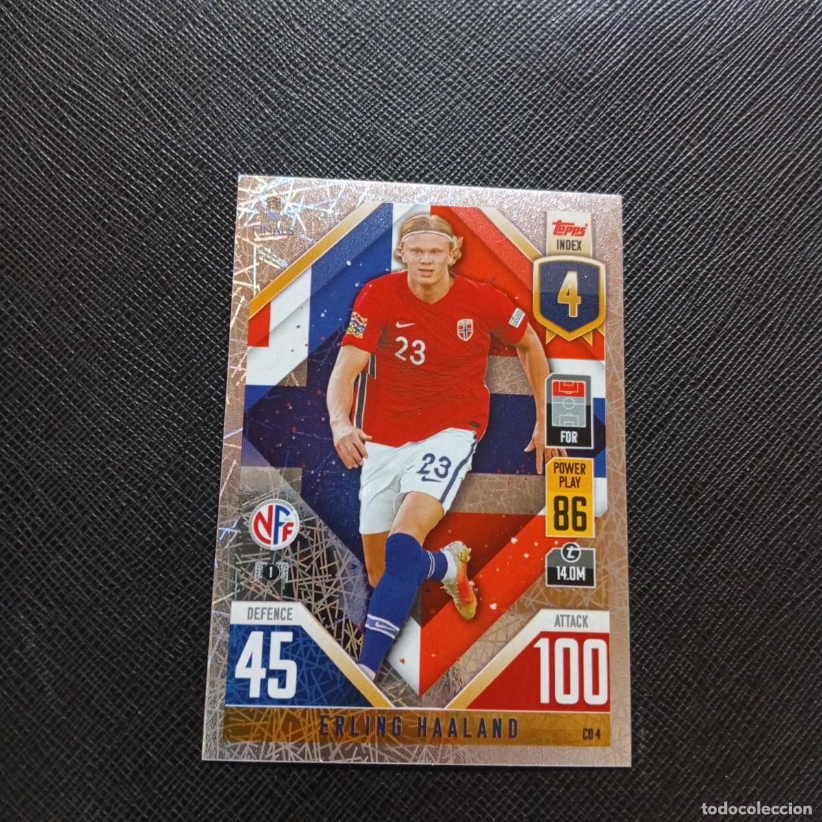 Cartes &agrave; collectionner de Football: HAALAND NORUEGA TOPPS MATCH ATTAX ROAD TO FINALS UEFA NATIONS LEAGUE 2022 - A185 PG19