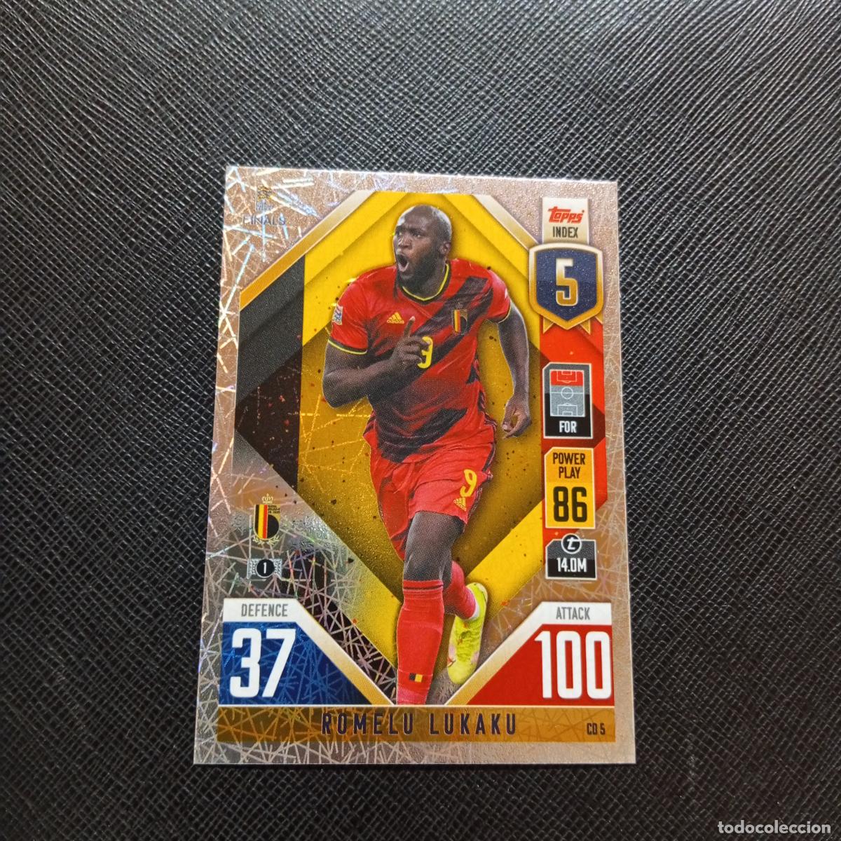 Cartes &agrave; collectionner de Football: LUKAKU BELGICA TOPPS MATCH ATTAX ROAD TO FINALS UEFA NATIONS LEAGUE 2022 - A185 PG19