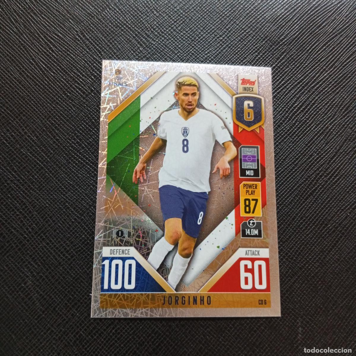 Cartes &agrave; collectionner de Football: JORGINHO ITALIA TOPPS MATCH ATTAX ROAD TO FINALS UEFA NATIONS LEAGUE 2022 - A185 PG19