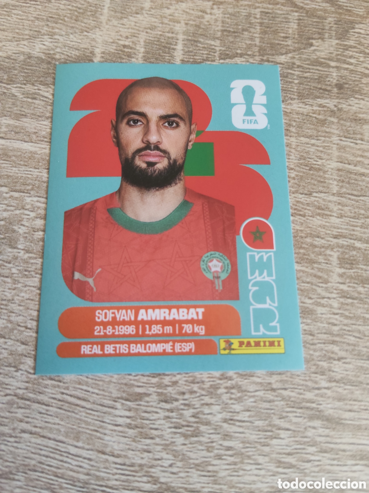 Cromos de F&uacute;tbol: Panini mundial 2026 MAR 10 Sofyan Amrabat Marruecos