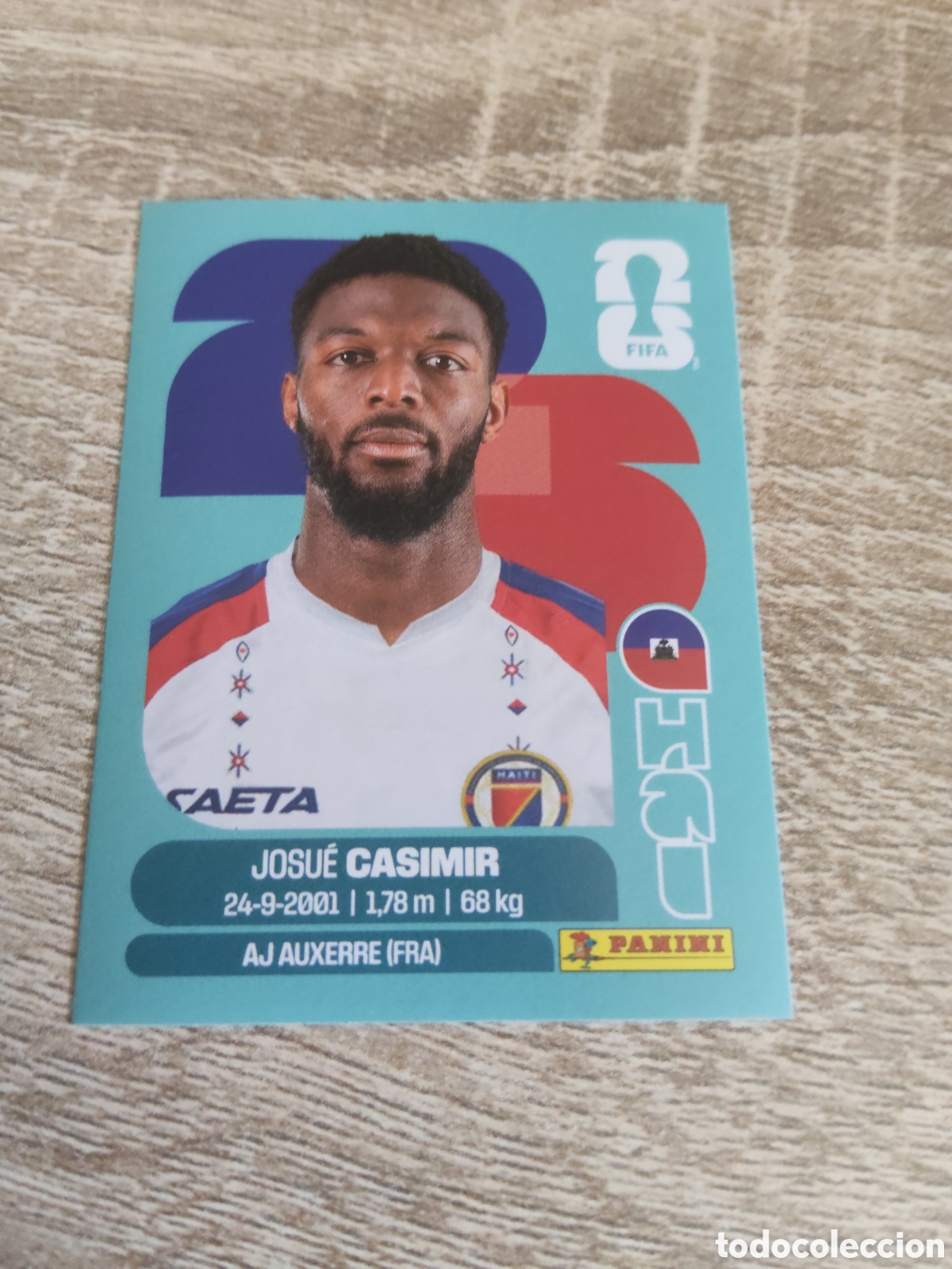 Fu&szlig;ball-Sticker: Panini mundial 2026 HAI 16 Josu&eacute; Casimir Hait&iacute;