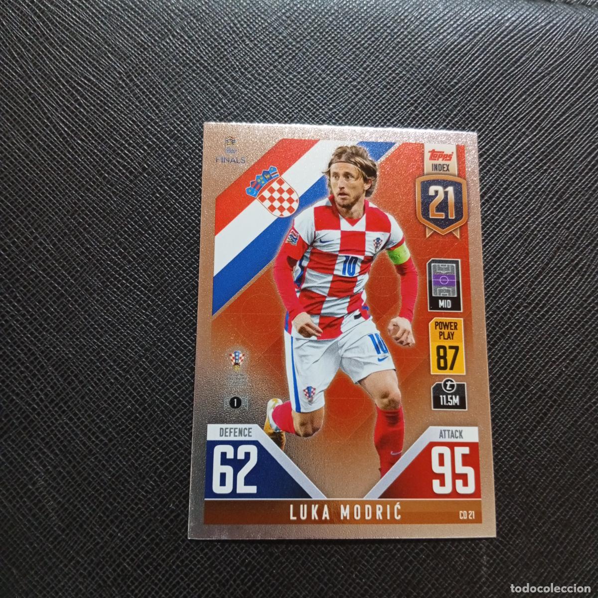 Cromos de Futebol: MODRIC CROACIA TOPPS MATCH ATTAX ROAD TO FINALS UEFA NATIONS LEAGUE 2022 - A185 PG73