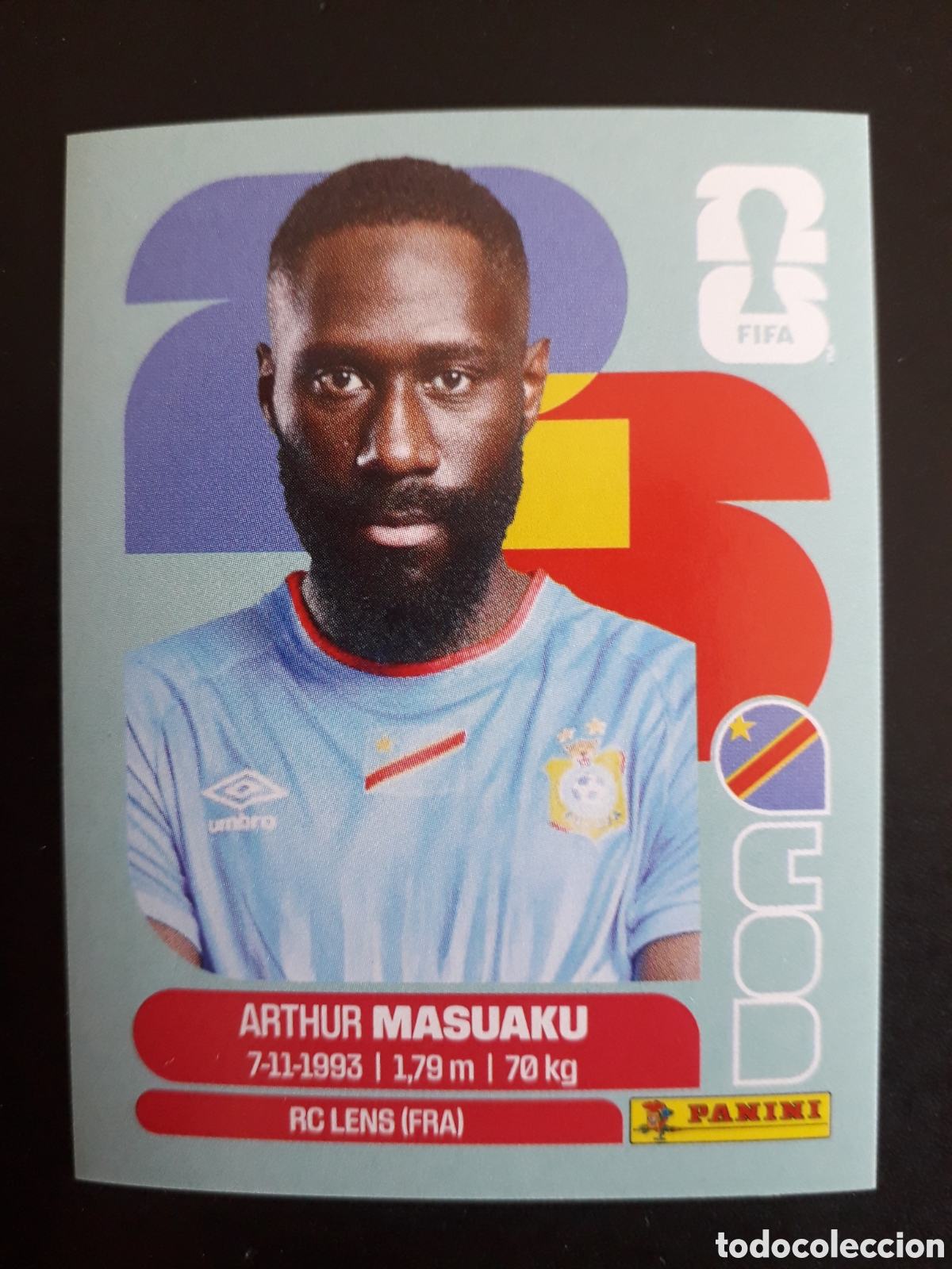 Football Stickers: MASUAKU CONGO COD 5 MUNDIAL F&Uacute;TBOL 2026 FIFA WORLD CUP PANINI SIN PEGAR PEDIDO M&Iacute;NIMO 3&euro;