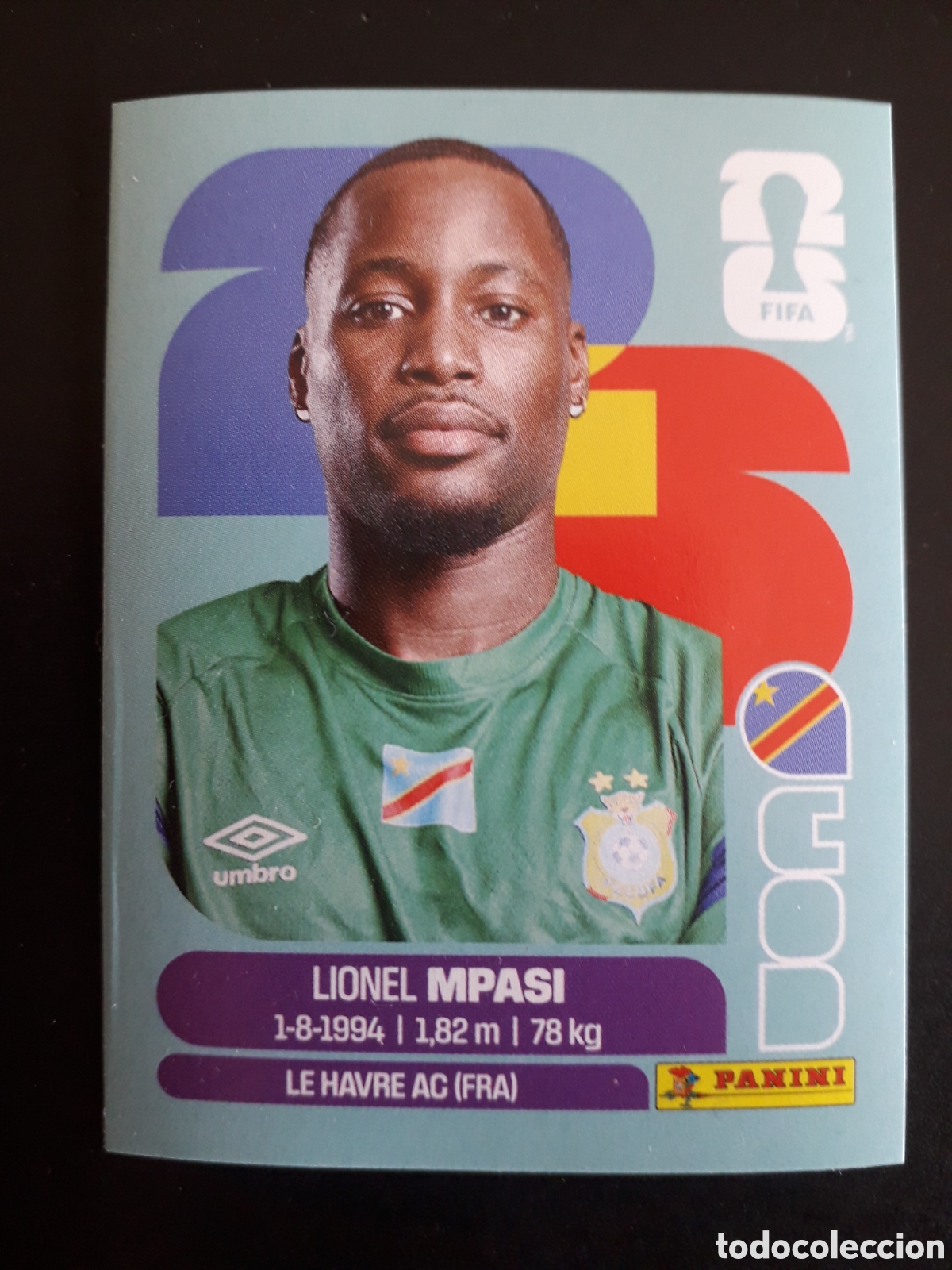 Football Stickers: MPASI CONGO COD 2 MUNDIAL F&Uacute;TBOL 2026 FIFA WORLD CUP PANINI SIN PEGAR PEDIDO M&Iacute;NIMO 3&euro;.
