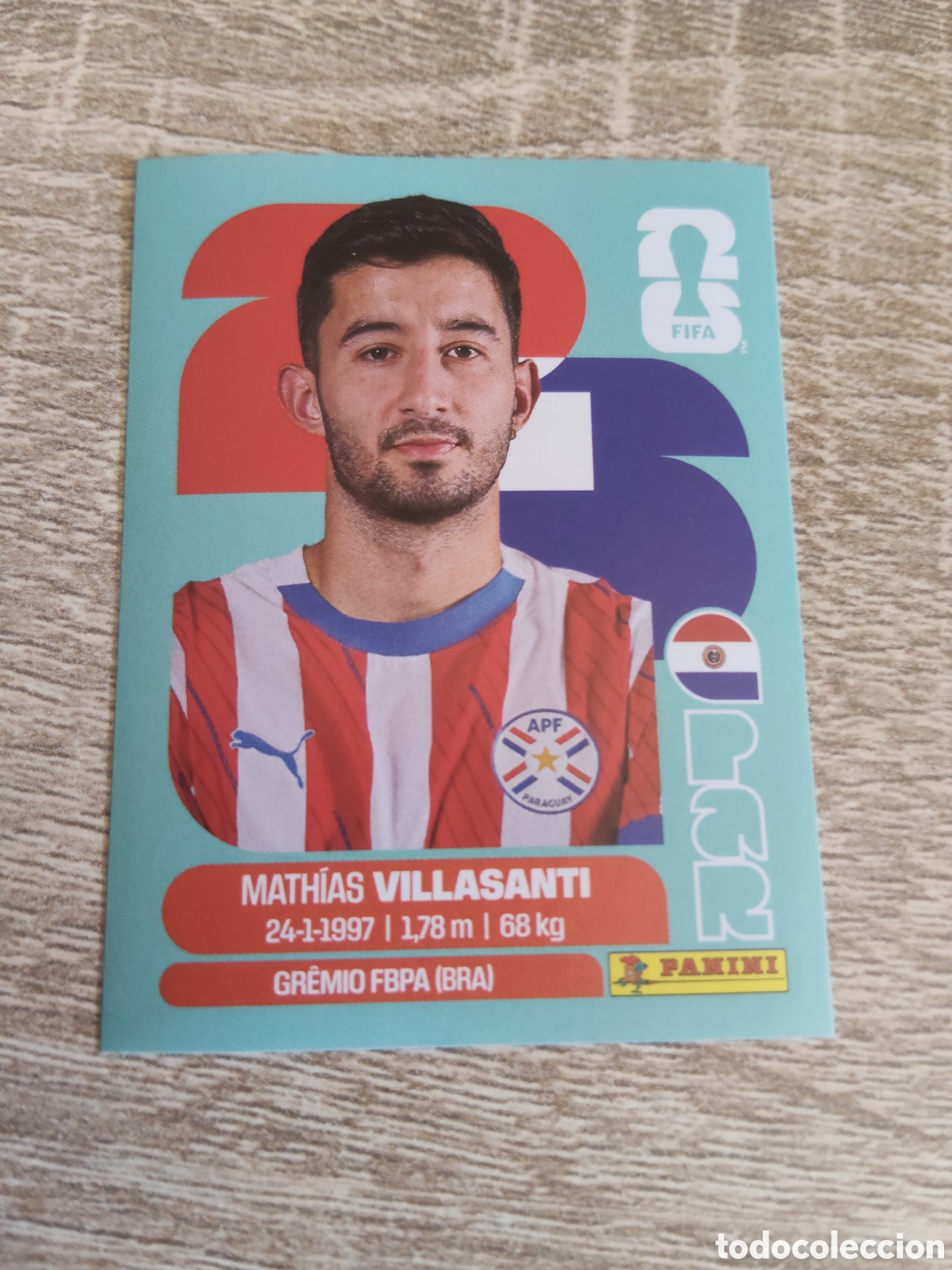 Cromos de F&uacute;tbol: Panini mundial 2026 PAR 9 Mathias Villasanti Paraguay
