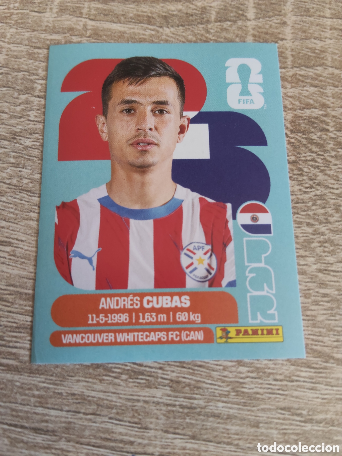 Cromos de F&uacute;tbol: Panini mundial 2026 PAR 12 Andr&eacute;s Cubas Paraguay