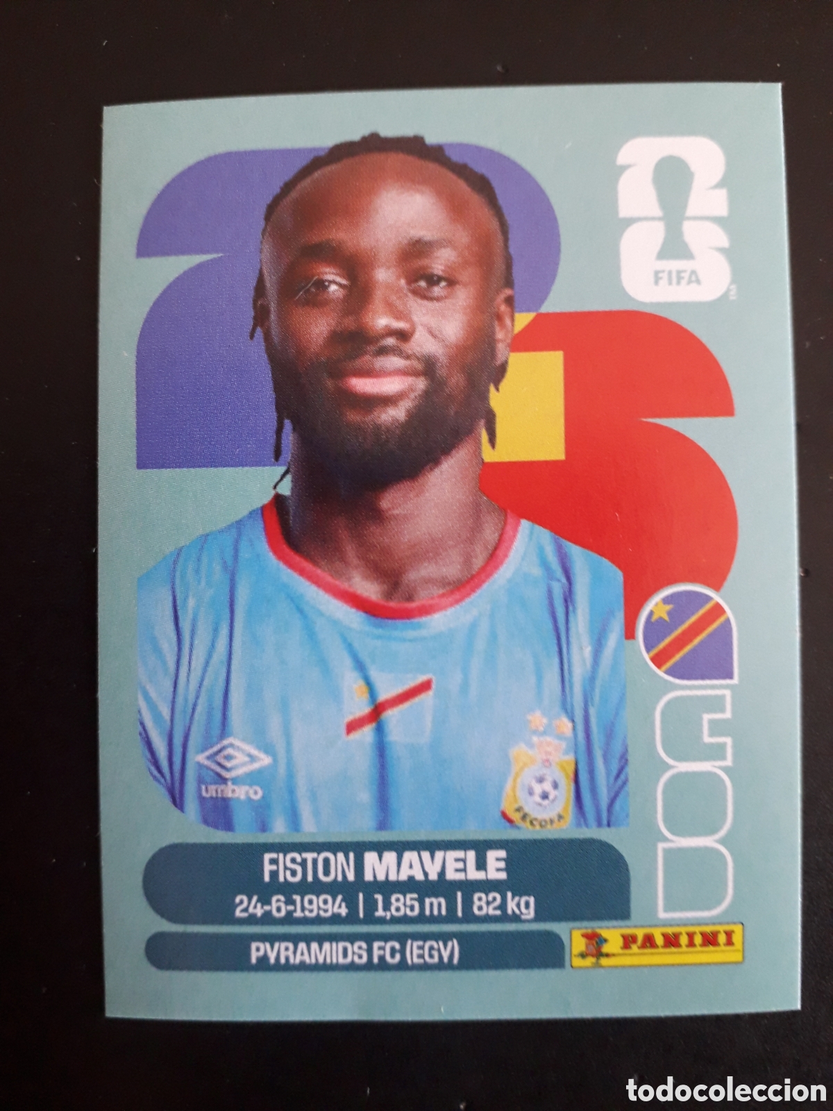 Cromos de f&uacute;tbol: MAVELE CONGO COD 18 MUNDIAL F&Uacute;TBOL 2026 FIFA WORLD CUP PANINI SIN PEGAR PEDIDO M&Iacute;NIMO 3&euro;