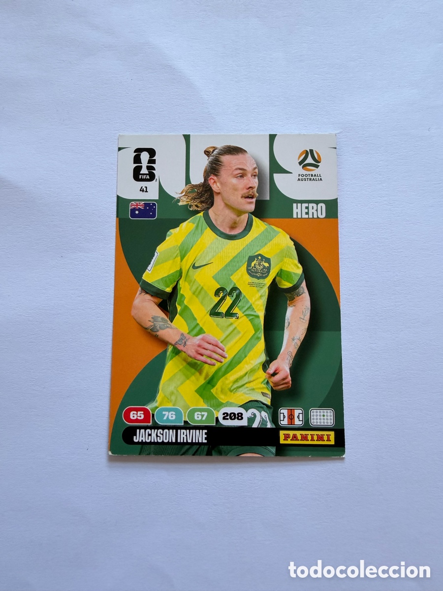 Cromos de F&uacute;tbol: Jackson Irvine (41) - AUSTRALIA