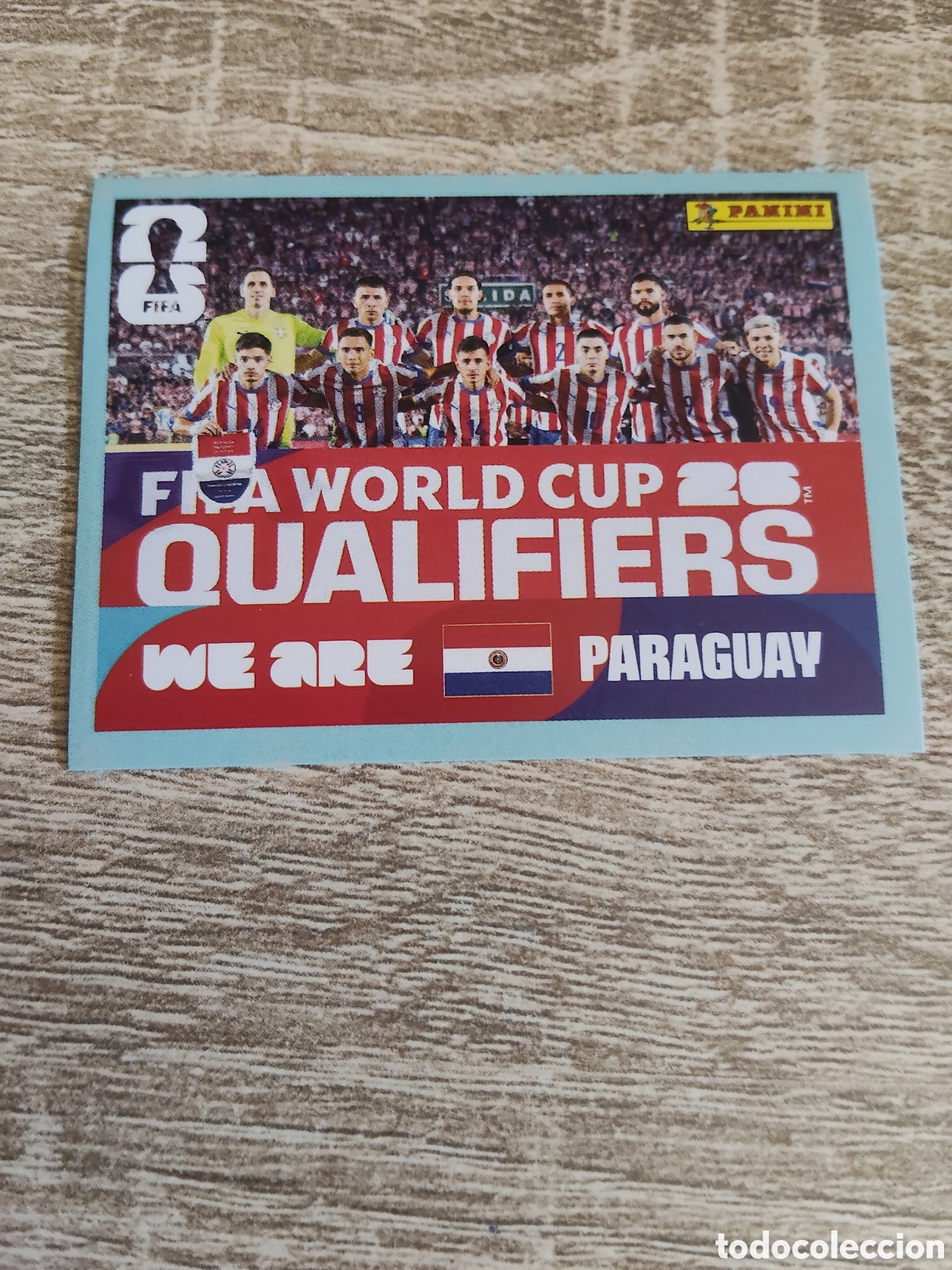 Cromos de F&uacute;tbol: Panini mundial 2026 PAR 23 alineaci&oacute;n Paraguay
