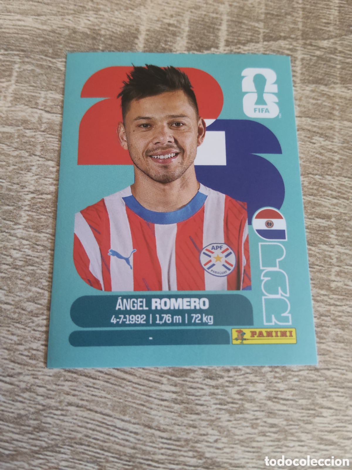 Cromos de F&uacute;tbol: Panini mundial 2026 PAR 19 Angel Romero Paraguay