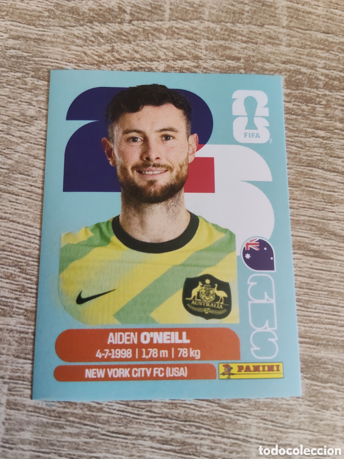 Fu&szlig;ball-Sticker: Panini mundial 2026 AUS 14 Aiden O'Neill Australia