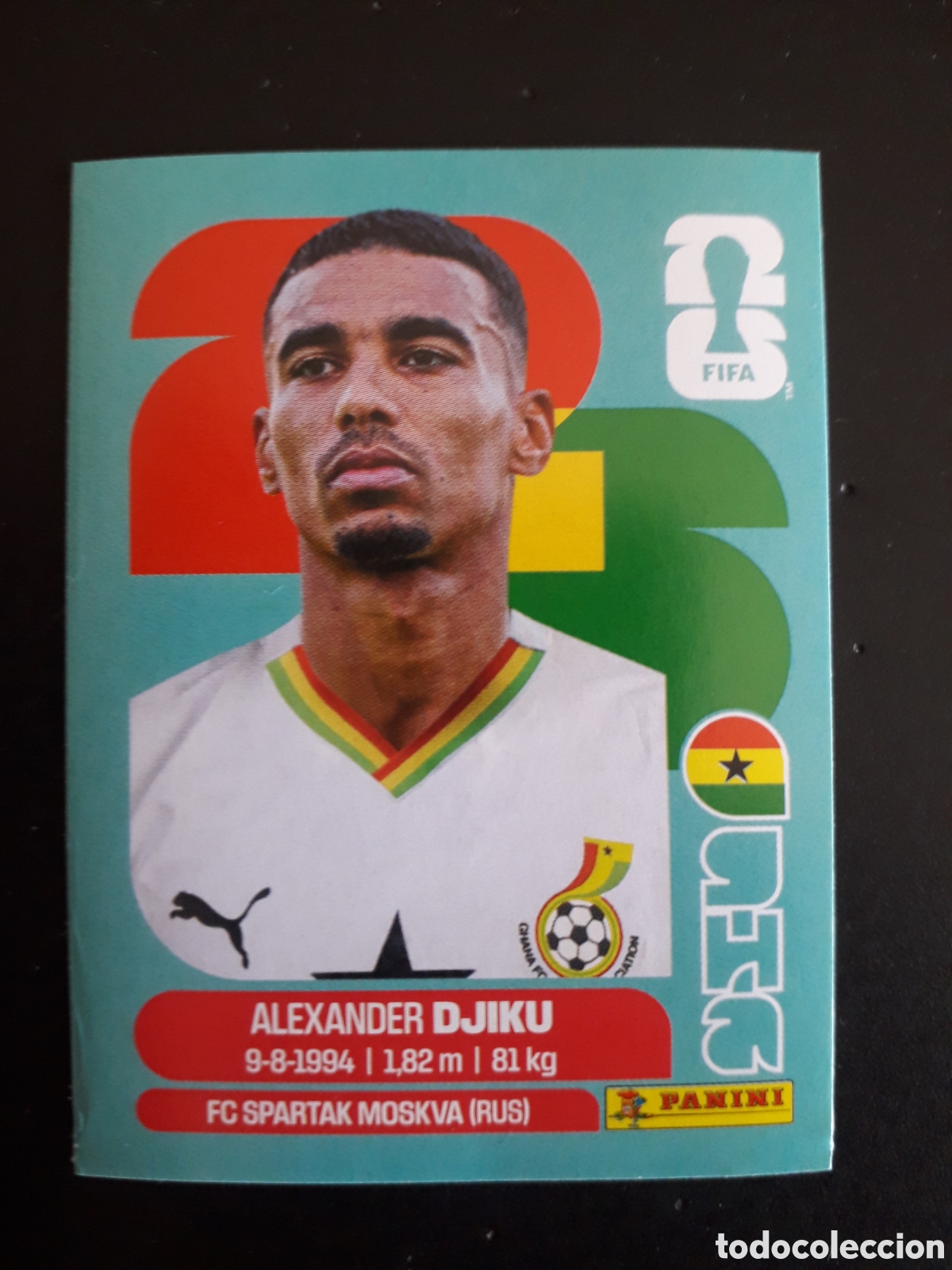 Figurine di Calcio: DJIKU GHANA GHA 6 MUNDIAL F&Uacute;TBOL 2026 FIFA WORLD CUP PANINI SIN PEGAR PEDIDO M&Iacute;NIMO 3&euro;