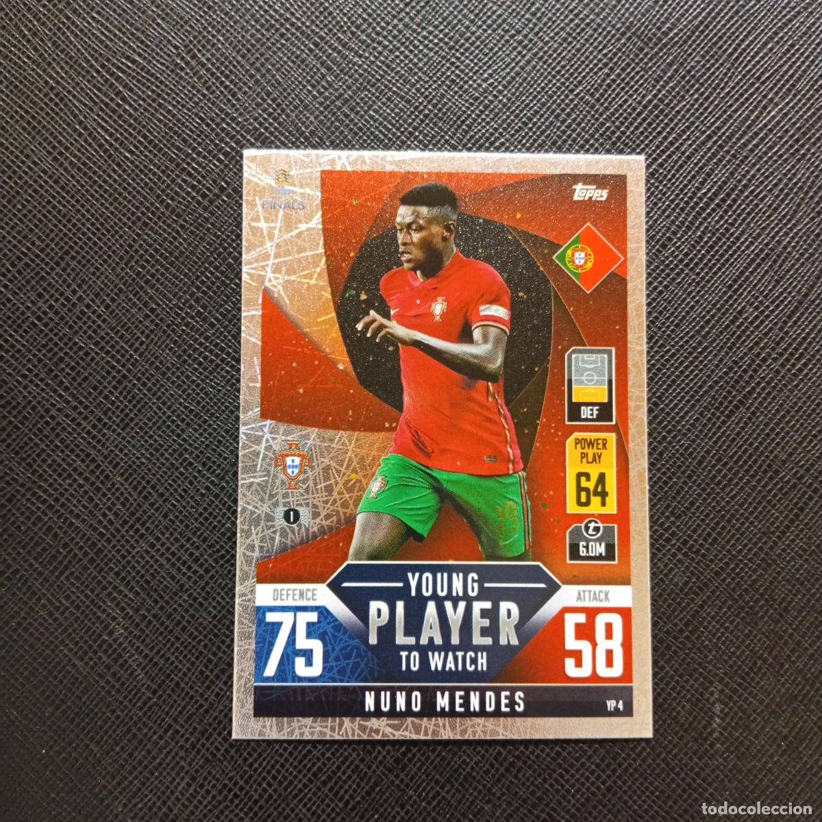 Cromos de F&uacute;tbol: NUNO MENDES PORTUGAL TOPPS MATCH ATTAX ROAD TO FINALS UEFA NATIONS LEAGUE 2022 - A185 PG433