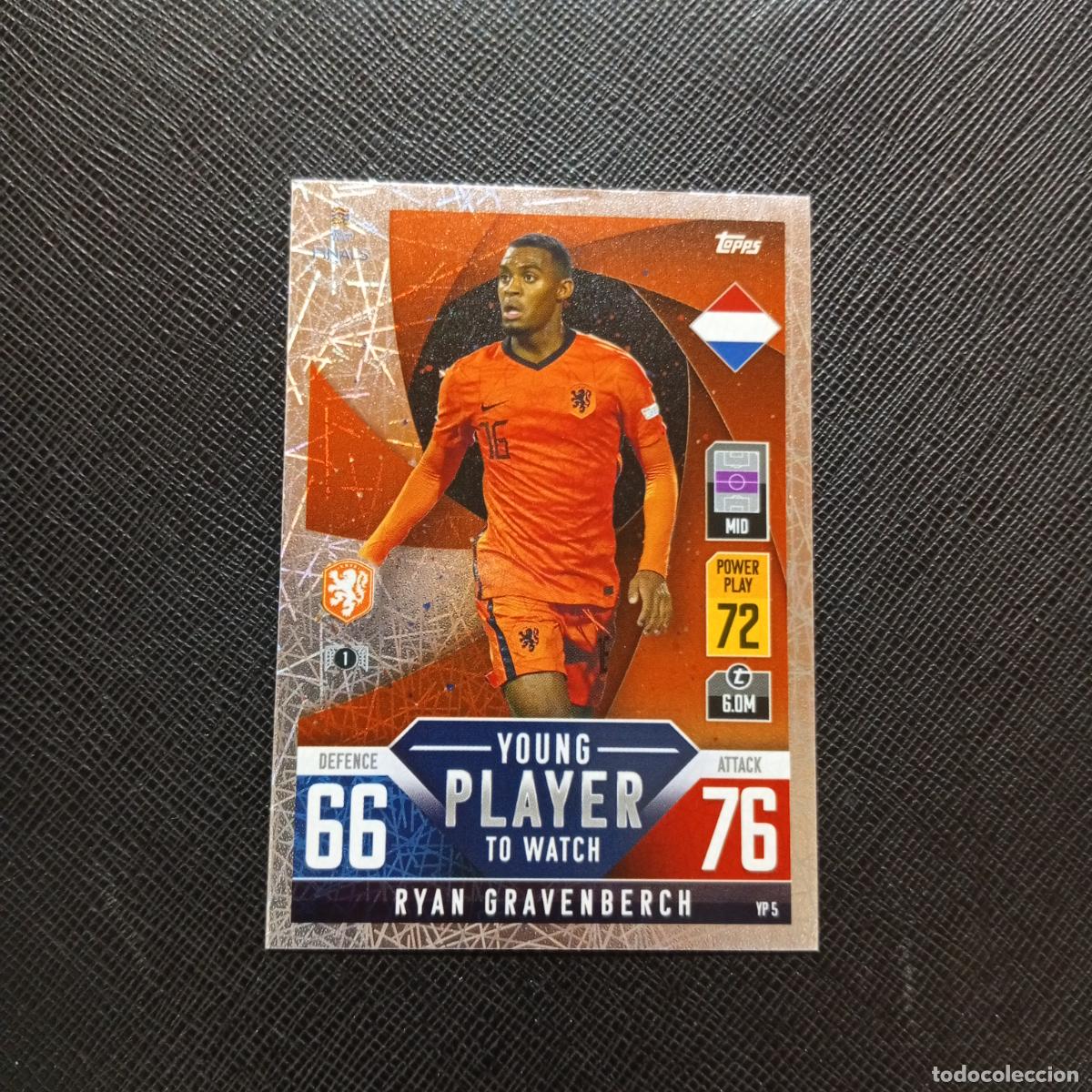 Cromos de F&uacute;tbol: GRAVENBERCH HOLANDA TOPPS MATCH ATTAX ROAD TO FINALS UEFA NATIONS LEAGUE 2022 - A185 PG460