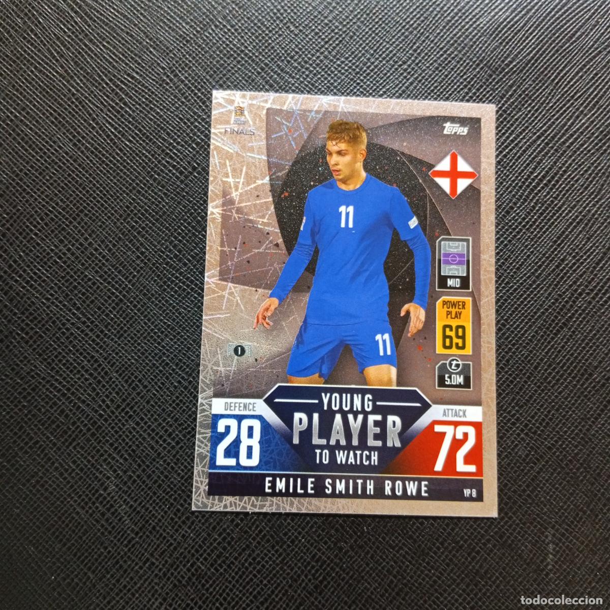 Cromos de F&uacute;tbol: EMILE SMITH ROWE INGLATERRA TOPPS MATCH ATTAX ROAD TO FINALS UEFA NATIONS LEAGUE 2022 - A185 PG469