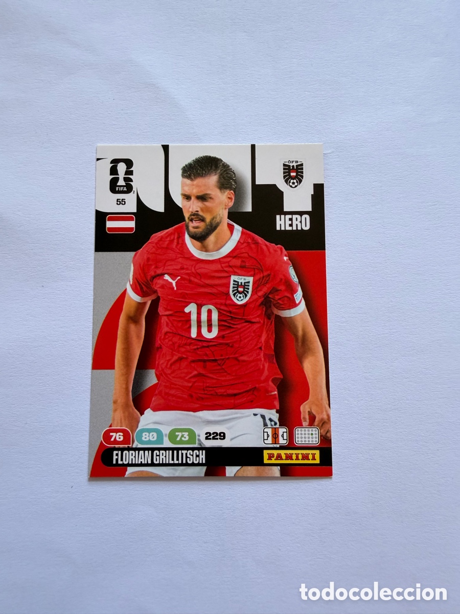 Cromos de F&uacute;tbol: Florian Grillitsch (55) - AUSTRIA