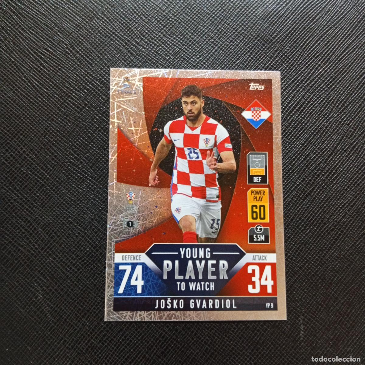Cromos de F&uacute;tbol: GVARDIOL CROACIA TOPPS MATCH ATTAX ROAD TO FINALS UEFA NATIONS LEAGUE 2022 - A185 PG469