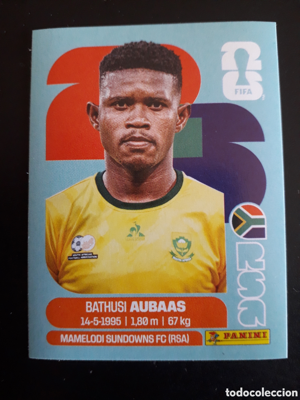 Cromos de F&uacute;tbol: AUBAAS SUD&Aacute;FRICA RSA 14 MUNDIAL F&Uacute;TBOL 2026 FIFA WORLD CUP PANINI SIN PEGAR PEDIDO M&Iacute;NIMO 3&euro;