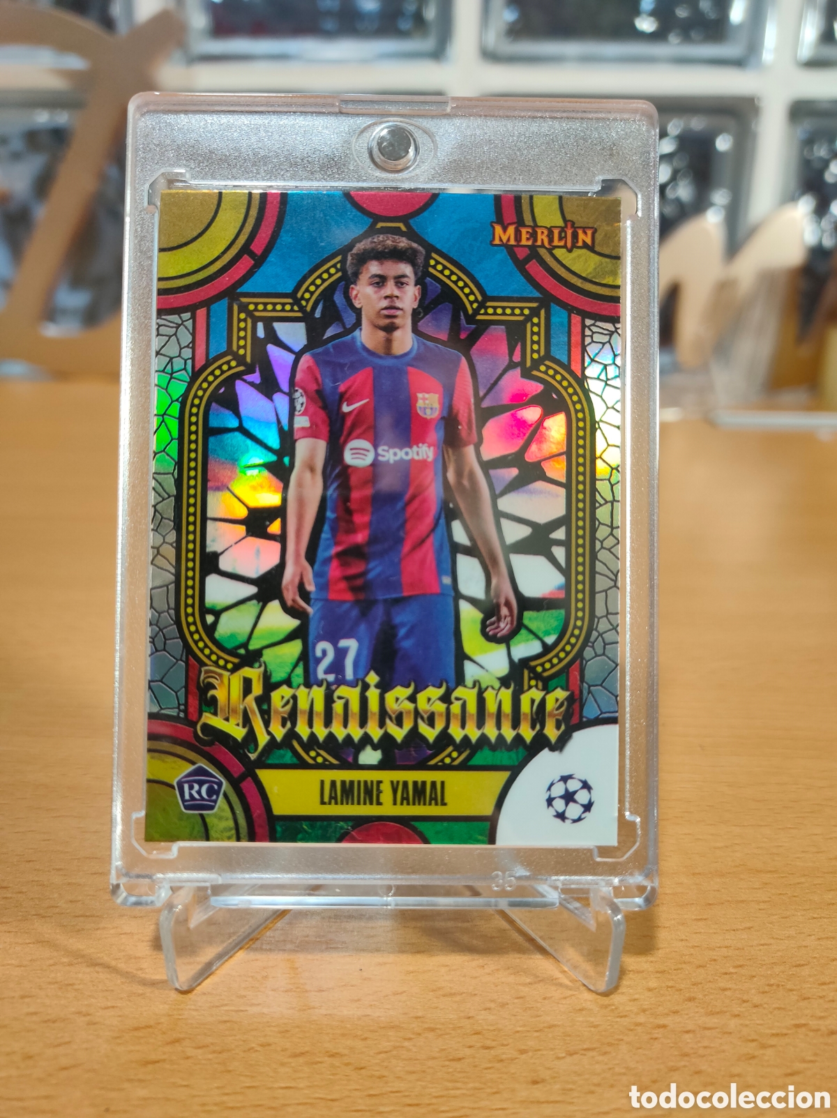 Cromos de F&uacute;tbol: Lamine Yamal RC Renaissance #R-9 Topps Merlin SSP 23 24 UCC Paralelo