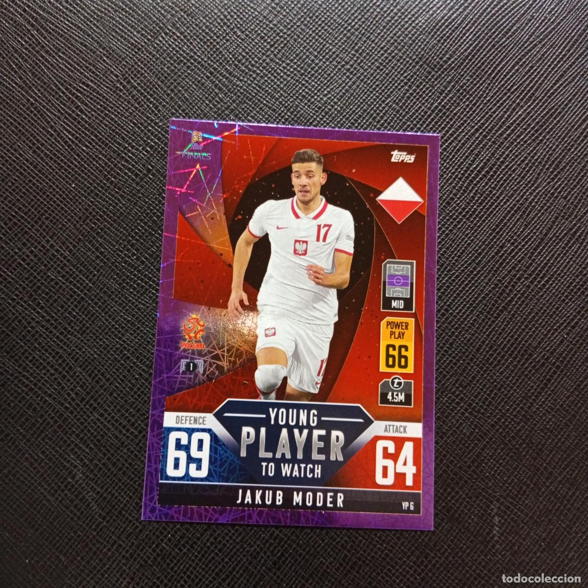 Cromos de F&uacute;tbol: JAKUB MODER POLONIA TOPPS MATCH ATTAX ROAD TO FINALS UEFA NATIONS LEAGUE 2022 - A82 PG19 PURPLE