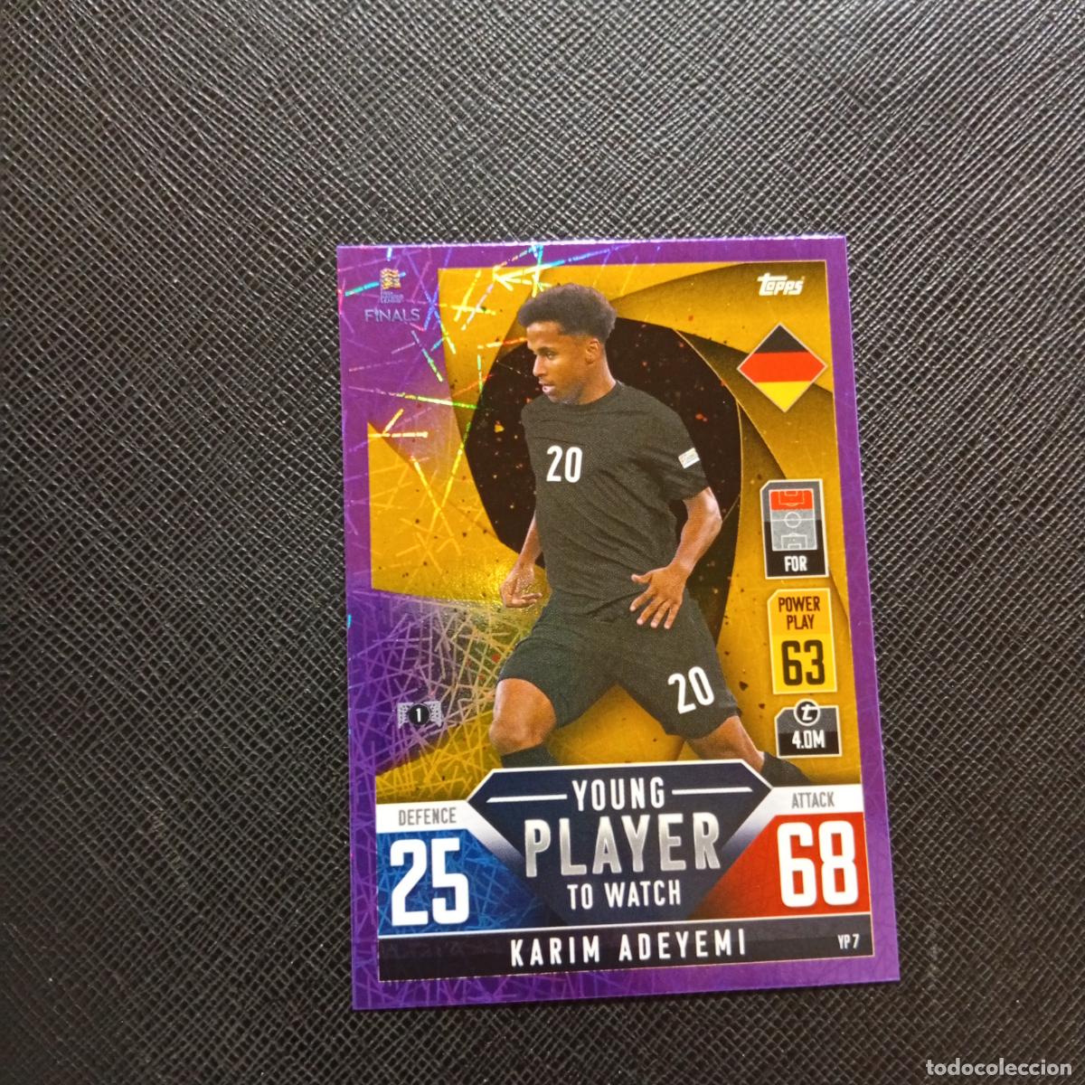 Cromos de F&uacute;tbol: ADEYEMI ALEMANIA TOPPS MATCH ATTAX ROAD TO FINALS UEFA NATIONS LEAGUE 2022 - A82 PG28 PURPLE