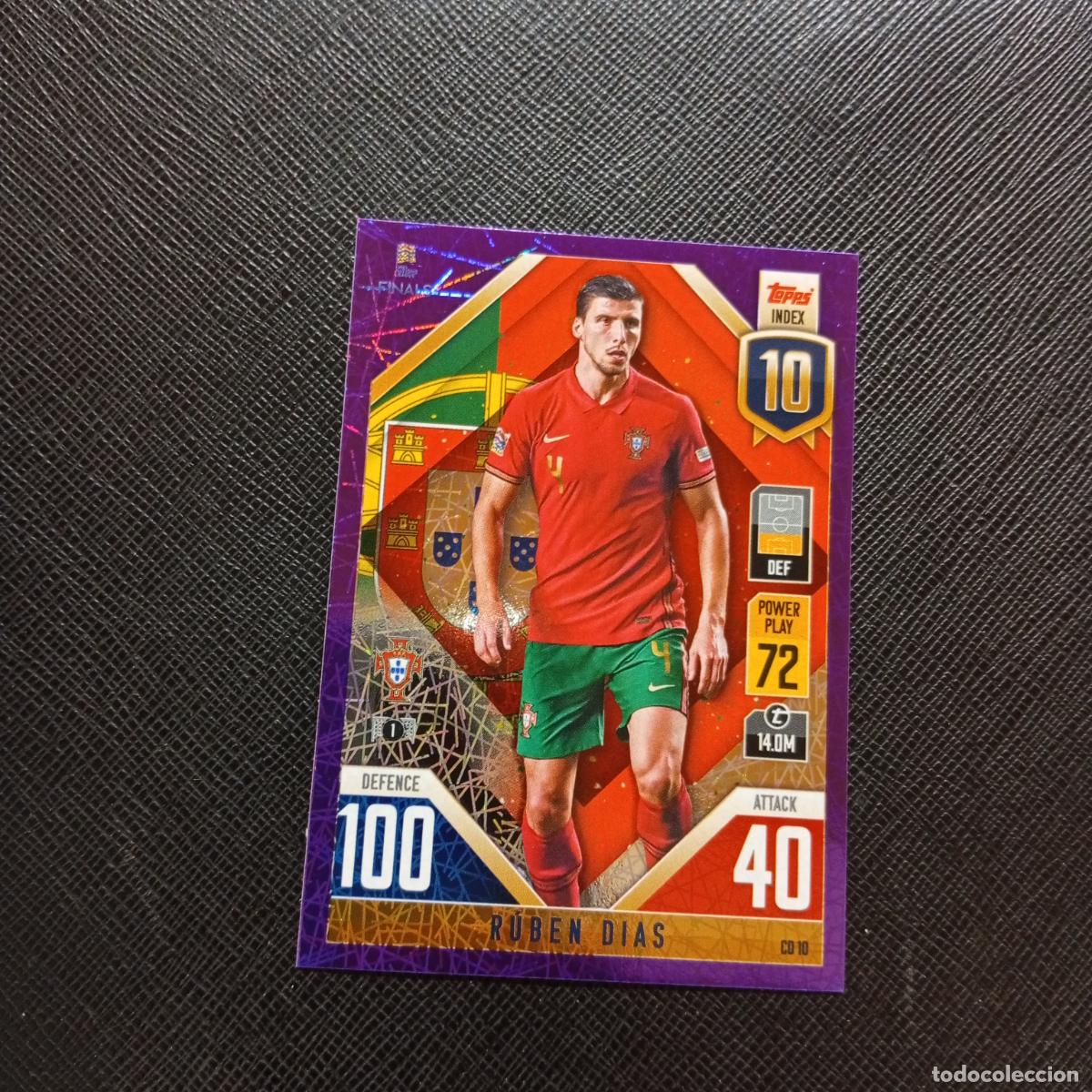Cromos de F&uacute;tbol: RUBEN DIAS PORTUGAL TOPPS MATCH ATTAX ROAD TO FINALS UEFA NATIONS LEAGUE 2022 - A82 PG28 PURPLE