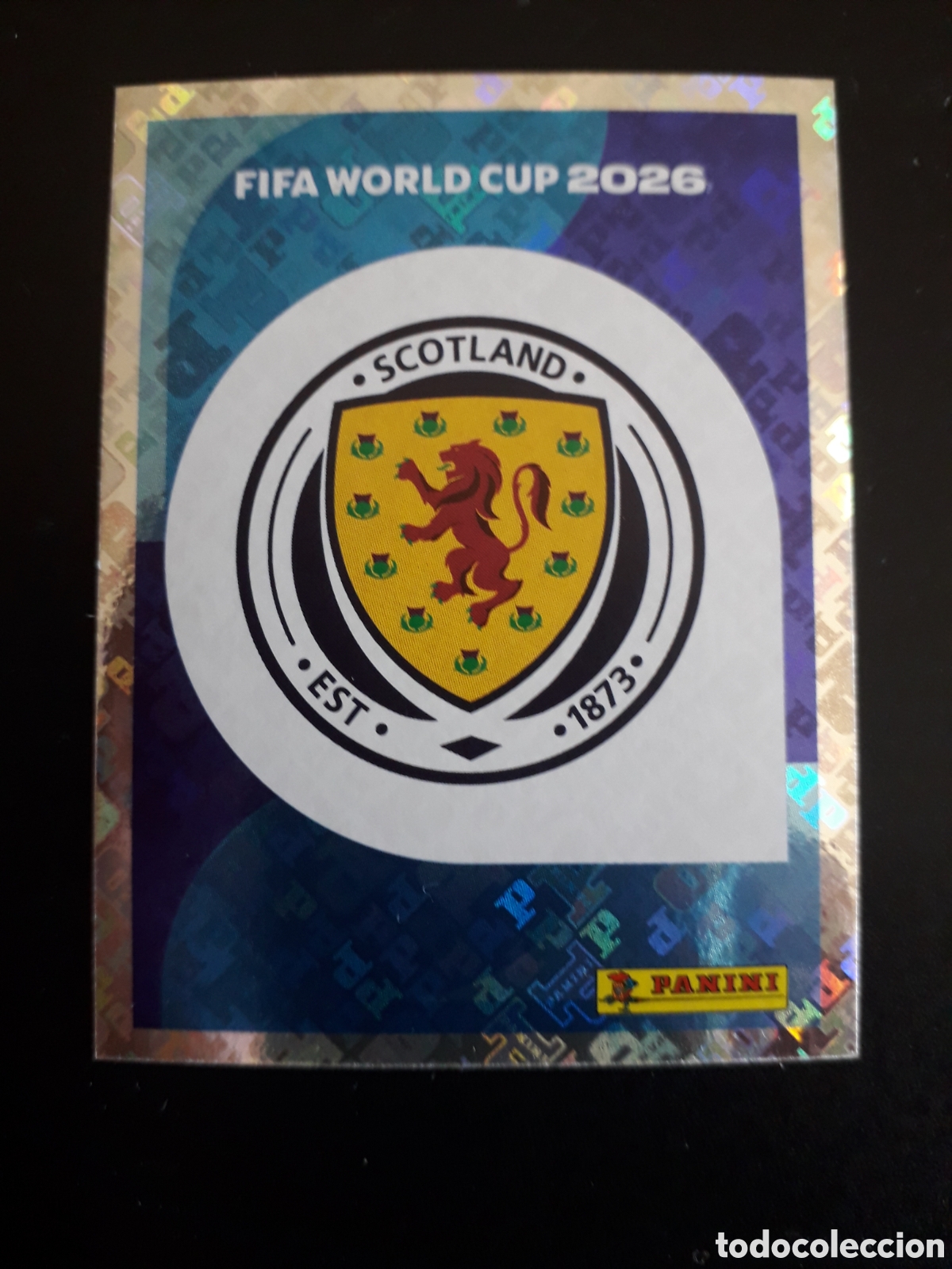Fu&szlig;ball-Sticker: ESCUDO ESCOCIA SCO 1 MUNDIAL F&Uacute;TBOL 2026 FIFA WORLD CUP PANINI SIN PEGAR PEDIDO M&Iacute;NIMO 3&euro;