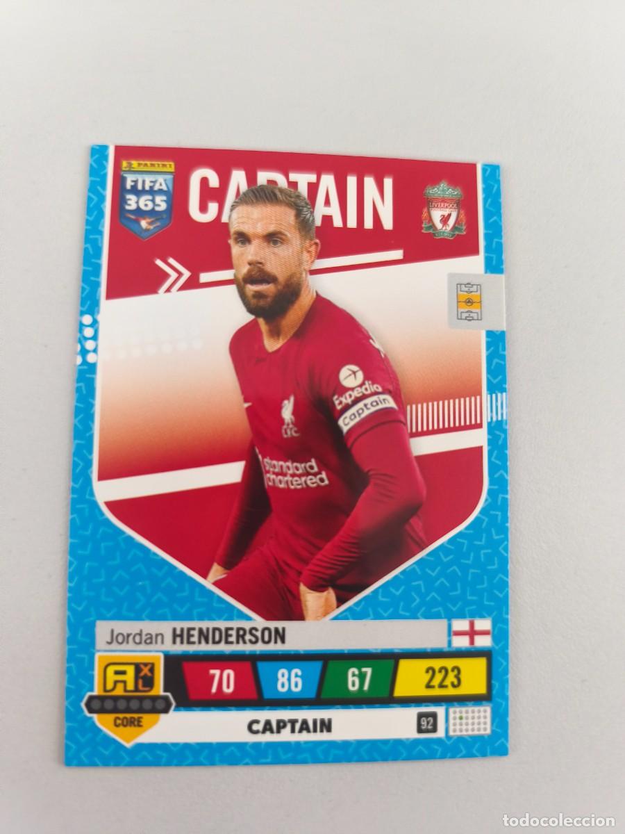 Cartes &agrave; collectionner de Football: FIFA 365 ADRENALYN XL 2023 JORDAN HENDERSON CAPTAIN 92 ALB FIFA
